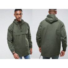 Men′s Pullover Green Waterproof Hooded